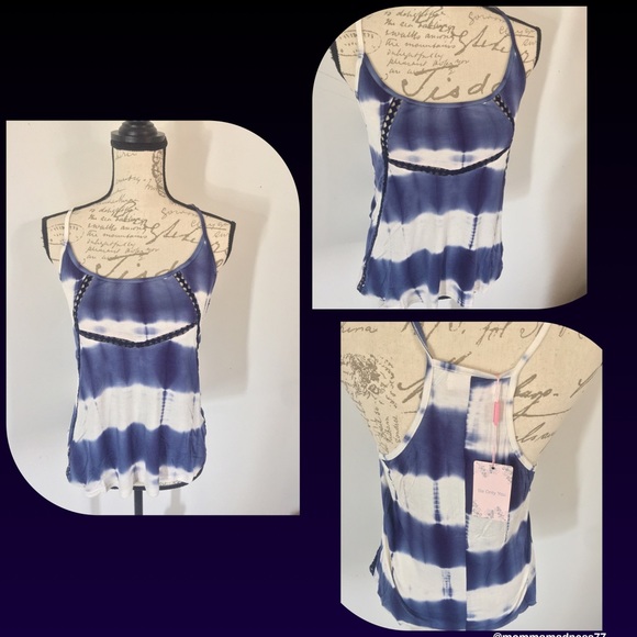 🦋 5⭐️ Navy Tie-Dye Tank - Picture 3 of 3